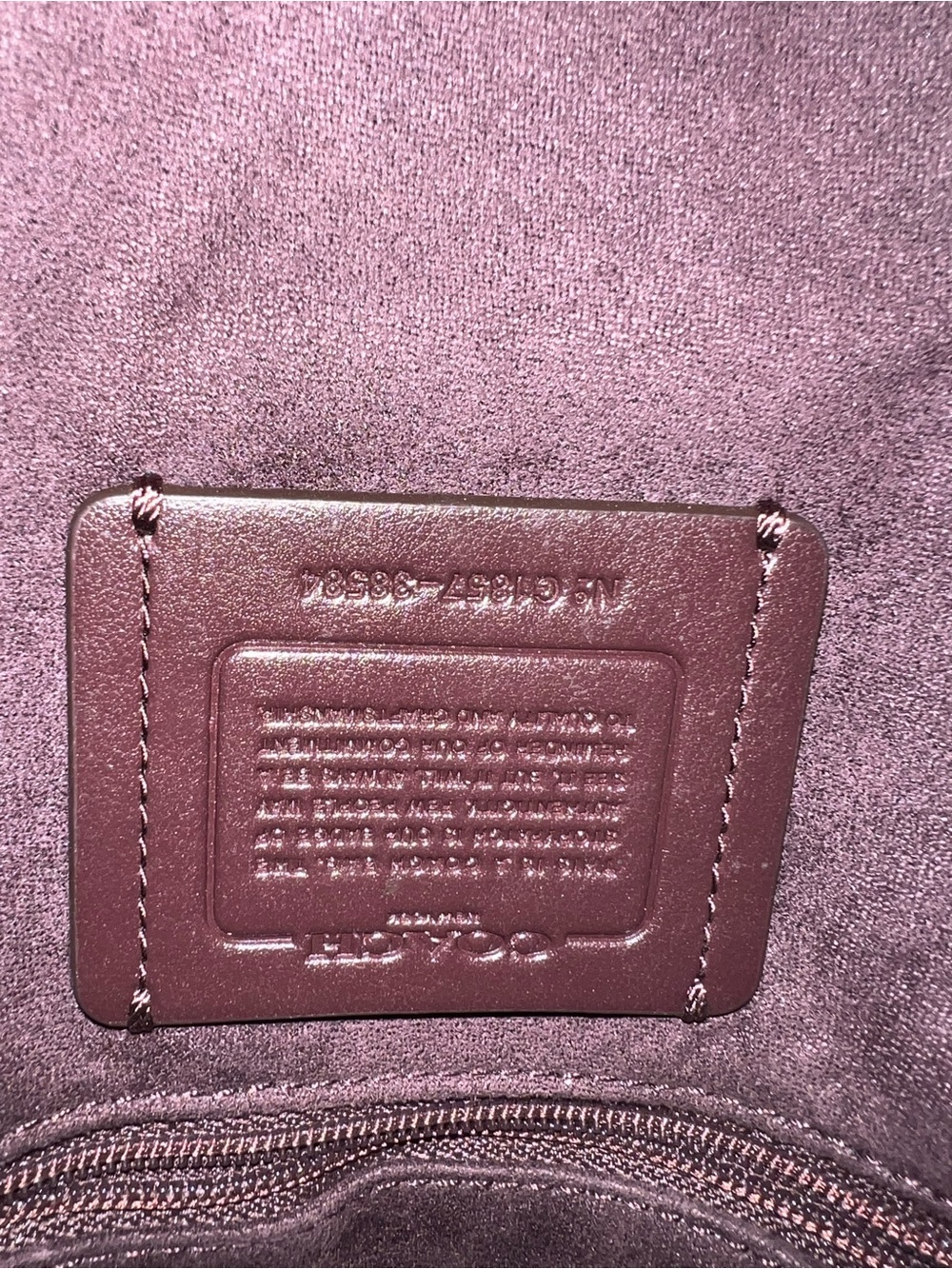 Coach Metallic Silver Pebbled Leather Backpack - - Picture 2 of 2
